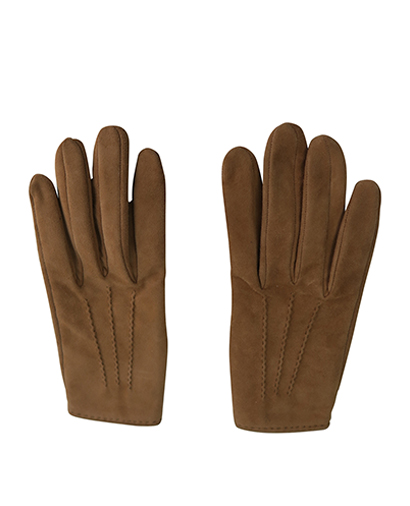 Hermes Suede Gloves, front view